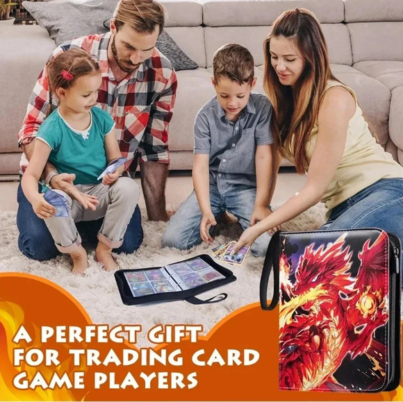 Trading Card Binder, 4 pocket pages, 440 Pockets Card Binder,55 sheets - Picture 6 of 7